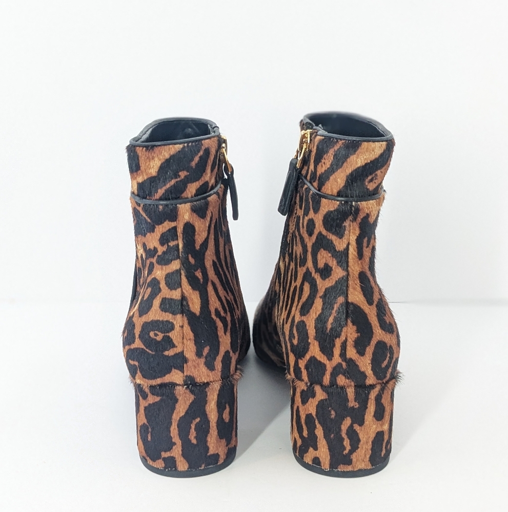 NWOT Lauren Ralph Lauren Leopard Ankle Boots - Picture 7 of 16